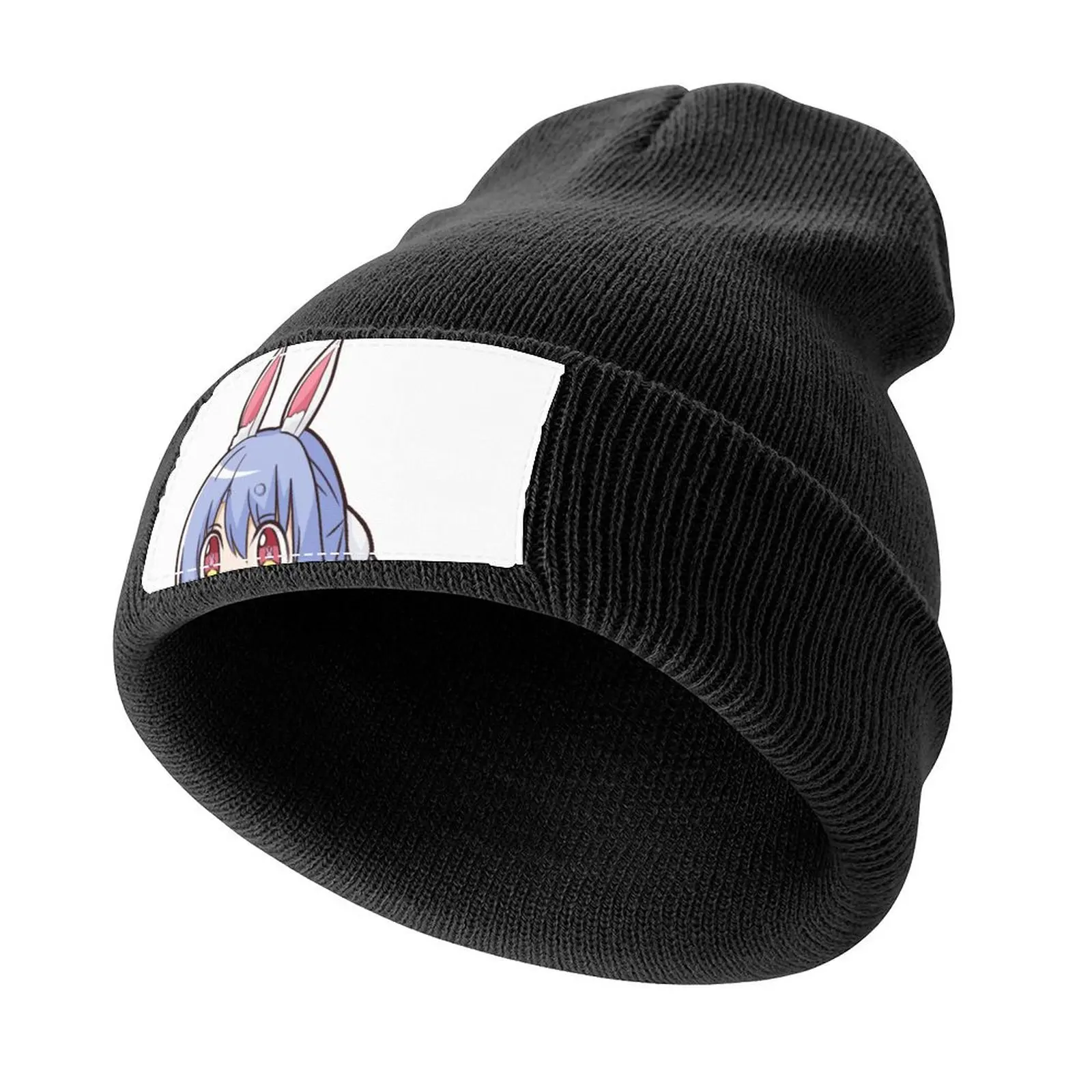 Cool Anime Peeker - Usada Pekora Knitted Cap Hood Luxury Cap Hip Hop Beach Outing Men's Hats Women's