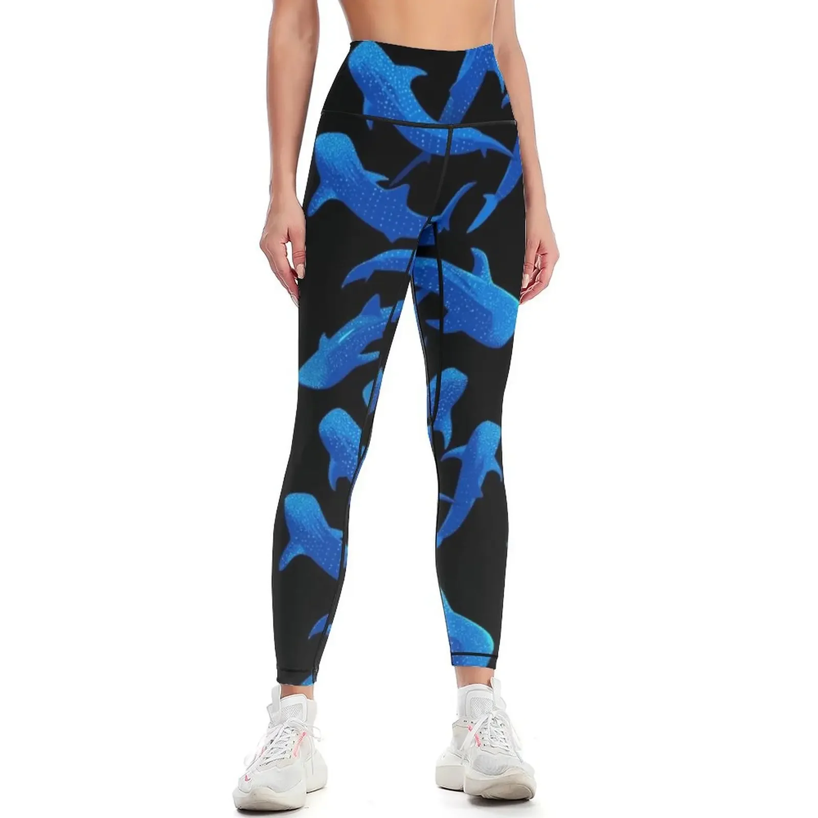 

Shark Whale pattern Leggings sports for gym top Women's gym flared Womens Leggings