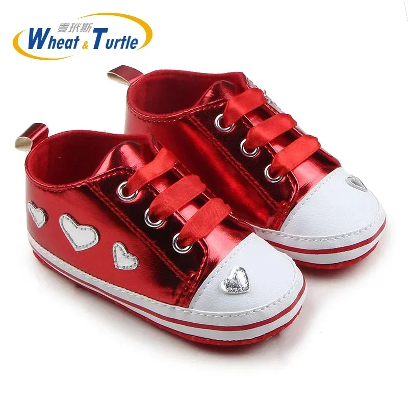 Hot Sale Fashion Baby Shoes Toddler First Walker  Moccasins PU Leather Soft Soled Babe Girls Sneakers Newborn Boys Footwears