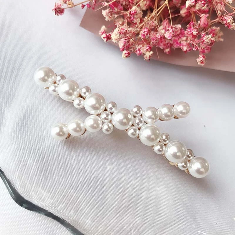 2022 Flower Crystal Pearl Hairpin Women Flower Hairpin Hairpin Rhinestone Hair Tiara Accessories