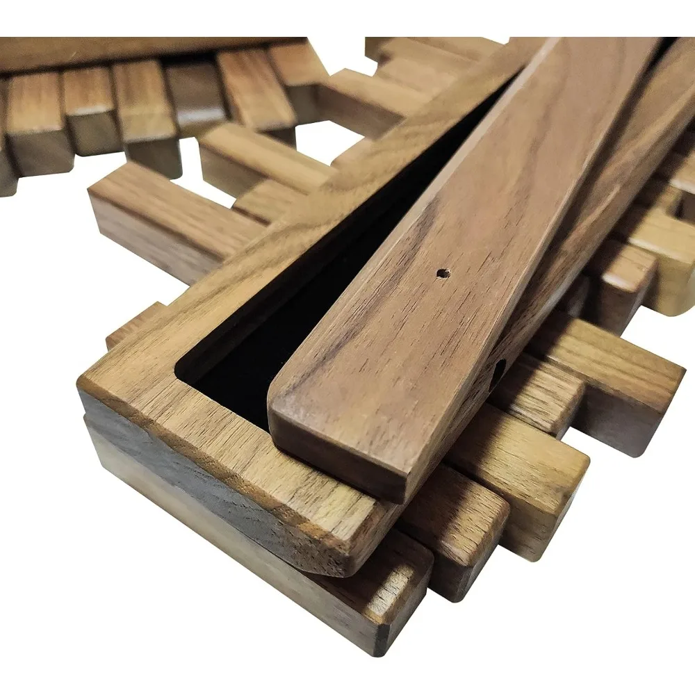 Wooden Coat Rack Wall Mounted Sticks Multi Rack Solid  with Down Unique Modern Hooks