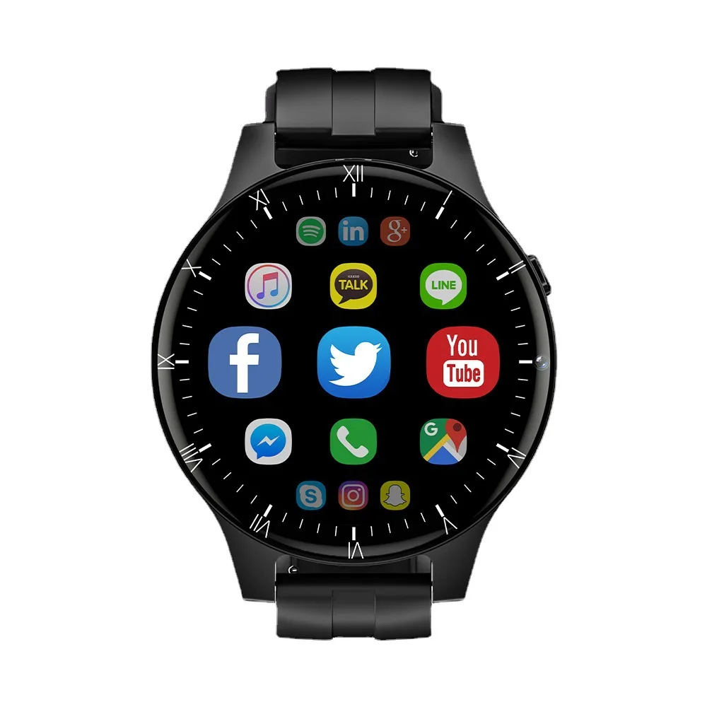 2.02 Inch Android Smart Watch Phone WiFi GPS Men's Watch Smart Electronics 4G+64g Dual Camera