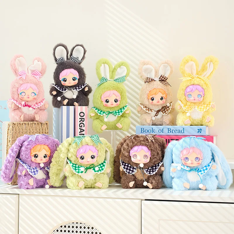 

Плюшевая серия игрушек Amy Aimi Bunny Blind Box, которые можно разобрать, чтобы заменить лицо, случайные глаза, милая кукла, орнамент, загадочная коробка, подарки