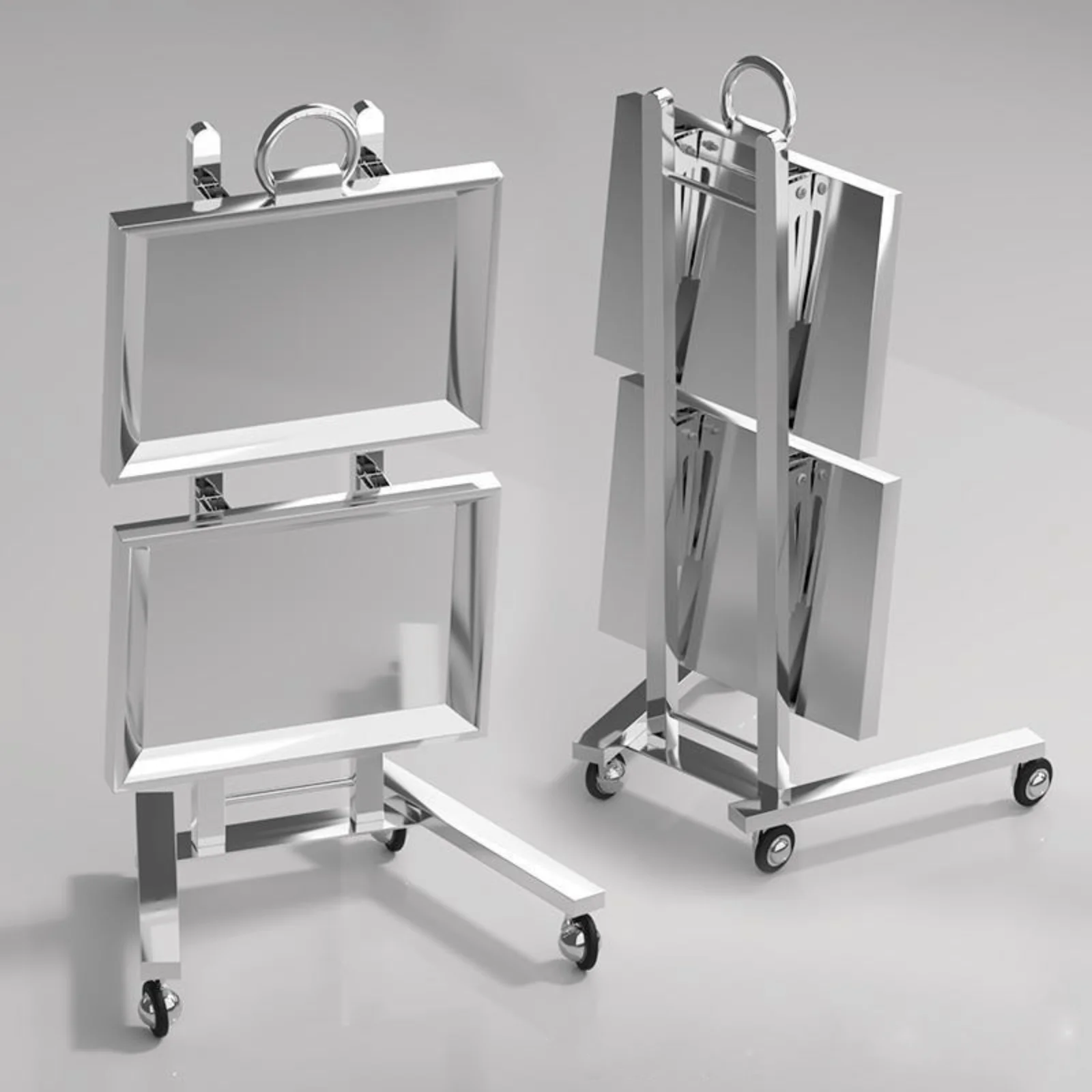 Stainless Steel Salon Trolley Cart Foldable Hair Salon Tool Trolley For  Barber Trolley Hair Salon Hair Coloring Tray Instrument