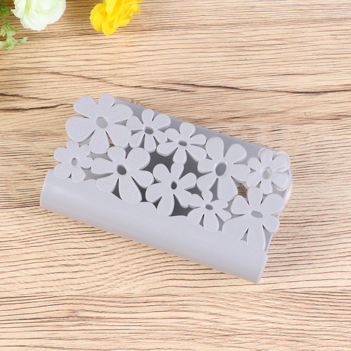 

Sponge Holder Drain Rack Pp Sink Organizer Grey Suction Cup Dishwashing Brush Storage Quick Dry Non Slip Kitchen Faucet