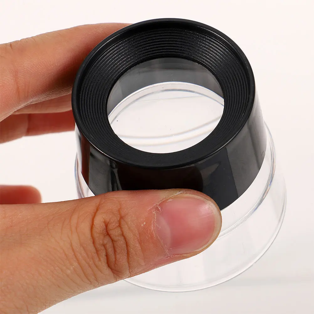 

6Pcs Portable Jewelers Loupe 10X Magnifier with Optical Glass for Jewelry Repair and Collection Pre-Focused Cylindrical Design