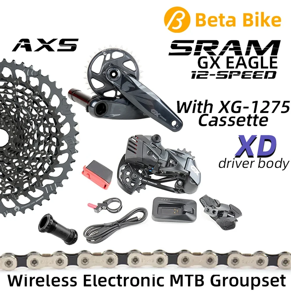 SRAM GX EAGLE AXS 12S 12V Speed Derailleur Shifter Electronic Wireless XD Cassette XG 1275 Crankset MTB Bicycle Accessories