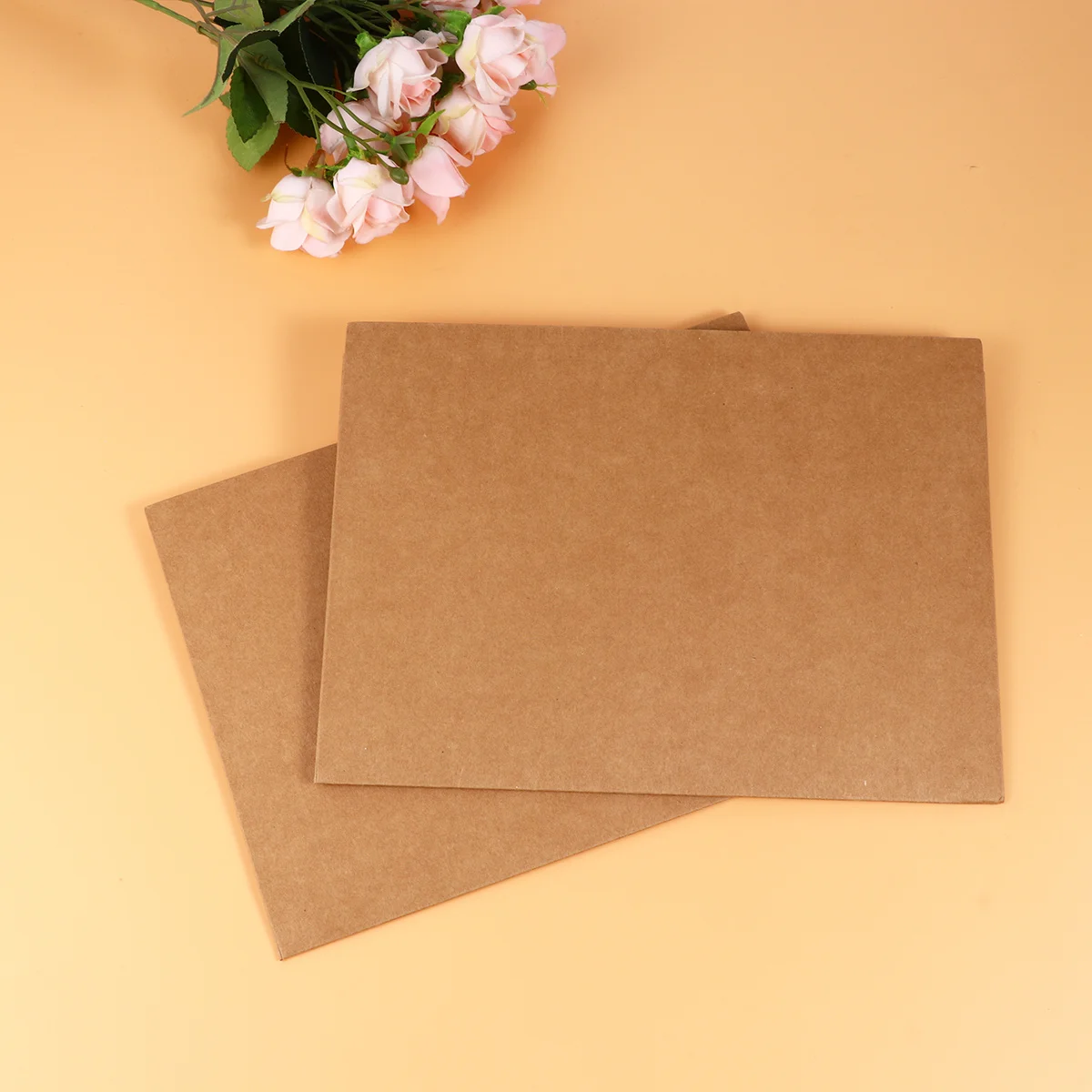 

10Pcs File Bag Kraft Paper Horizontal A5 Filing Document Holder Organizer for Office School Travel Home