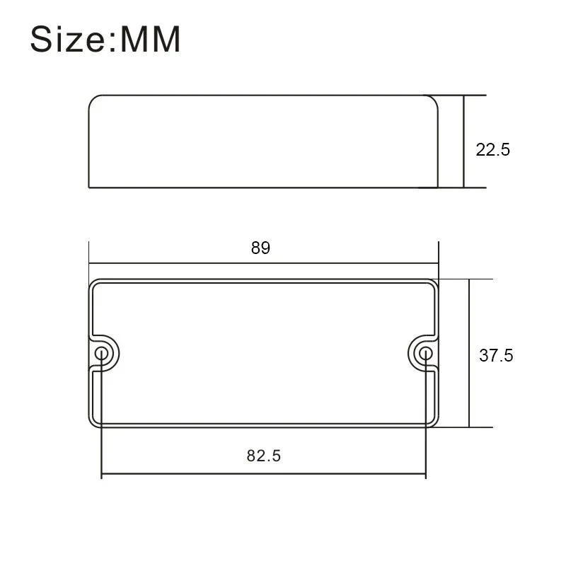 Sealed Soapbar 2 Hole Bass Guitar Pickup 4 String Double Coil Humbucker Pickup 89*37.5mm Ceramic Magnet Bass Guitar Accessories