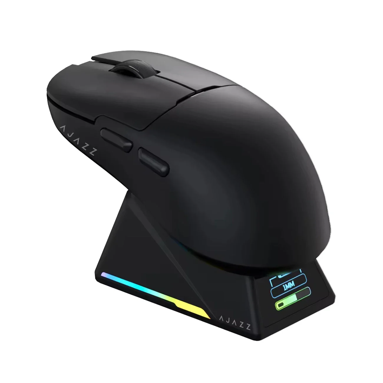 Ajazz AJ159 APEX Three-mode PAW3950 Rechargeable Computer Gaming Wireless Mouse with TFT Screen Charging Base