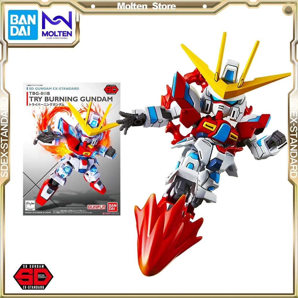 

Bandai Original SD Gundam EX Standard Try Burning Gundam Gunpla Model Kit Assembly/Assembling