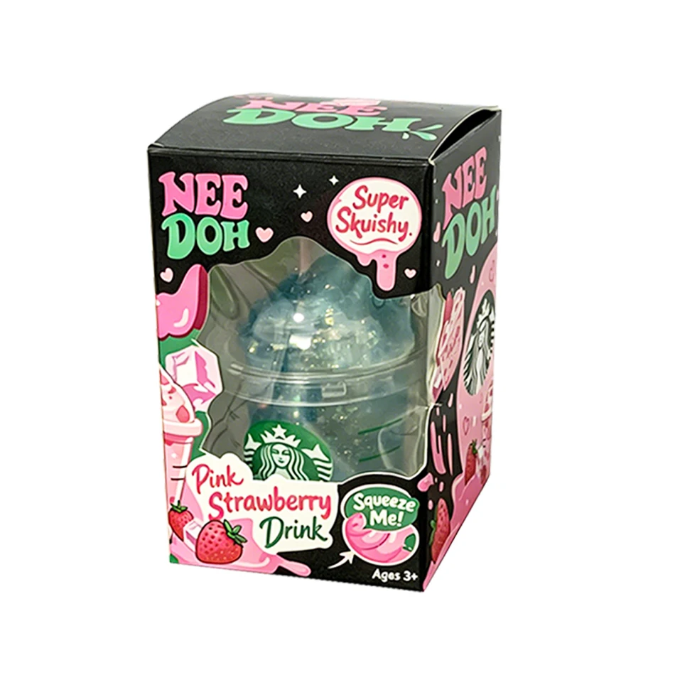 Squishy Bestseller Niedlicher Eiskaffeebecher Squishy Fidget Toy Tragbares Mini Buntes Quetsch-Stressabbau-Dekompressionsspielzeug