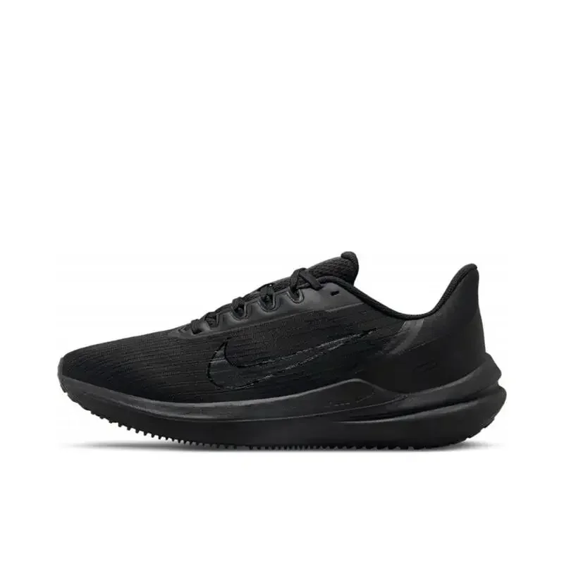 

Nike Air Winflo 9 Men's Women's Anti-slip Wear Lightweight Cushioned Mesh Surface Breathable Shoes White Purpke Black Unisex