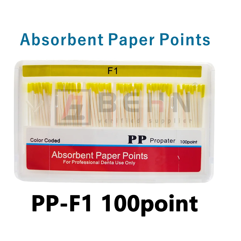 Papierowe końcówki dentystyczne chłonne F1 F2 F3 F4 F5 Materiały dentystyczne Mocne chłonienie Czyste włókno bawełniane Papier Guttahanger narzędzia dentystyczne