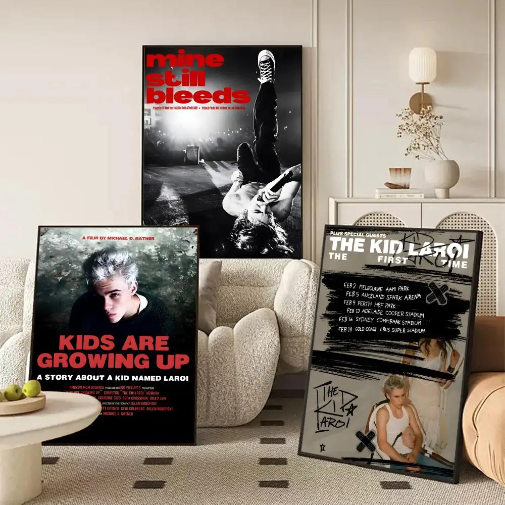 ملصق Singer The Kid L_LAROI MAYBE ملصق جداري مزخرف مطبوع عليه صورة جدارية لديكور غرفة المعيشة المنزلية والممر #3