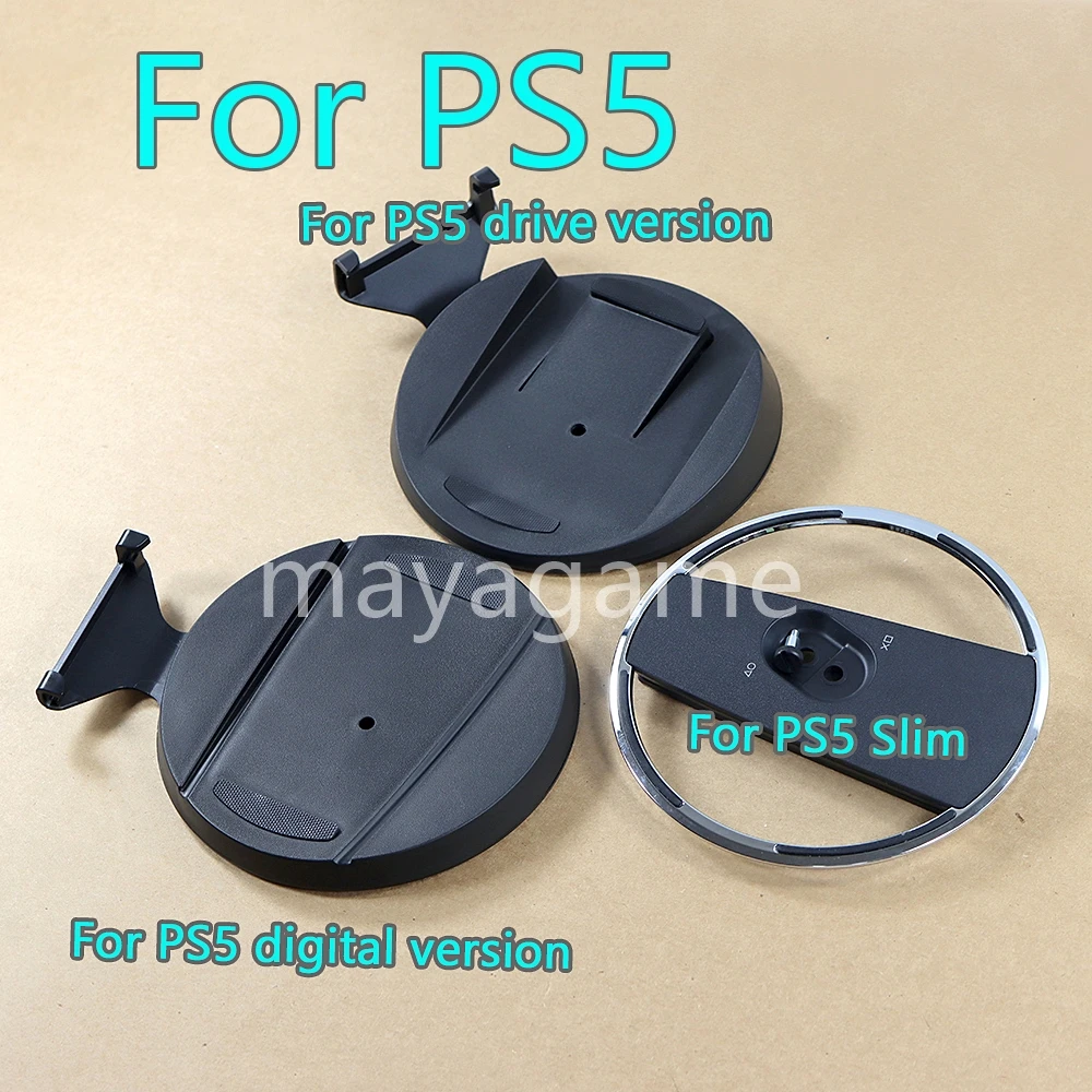 2pcs For PS5 Slim Vertical Stand Game Console Cooling Base Bracket For Sony Playstation 5 Drive Digital Edition Accessory