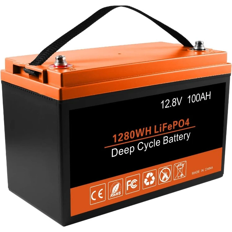 

LiFePO4 Battery 12V 100AH Lithium Battery - Built-in 100A BMS with Low-Temp Protection, 2000~5000 Cycles, Perfect for Trolling