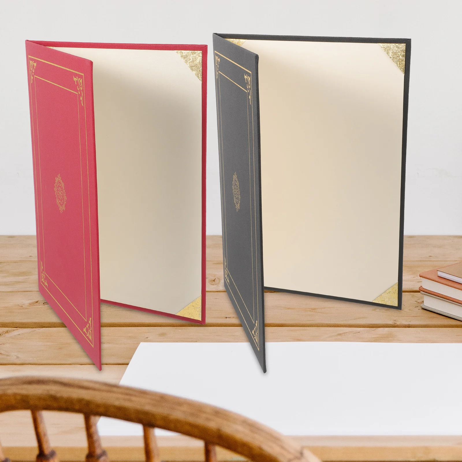 

2Pcs Paper Diploma Holders Certificate Covers Protective Covers for Awards Graduation Certificates Document Folder