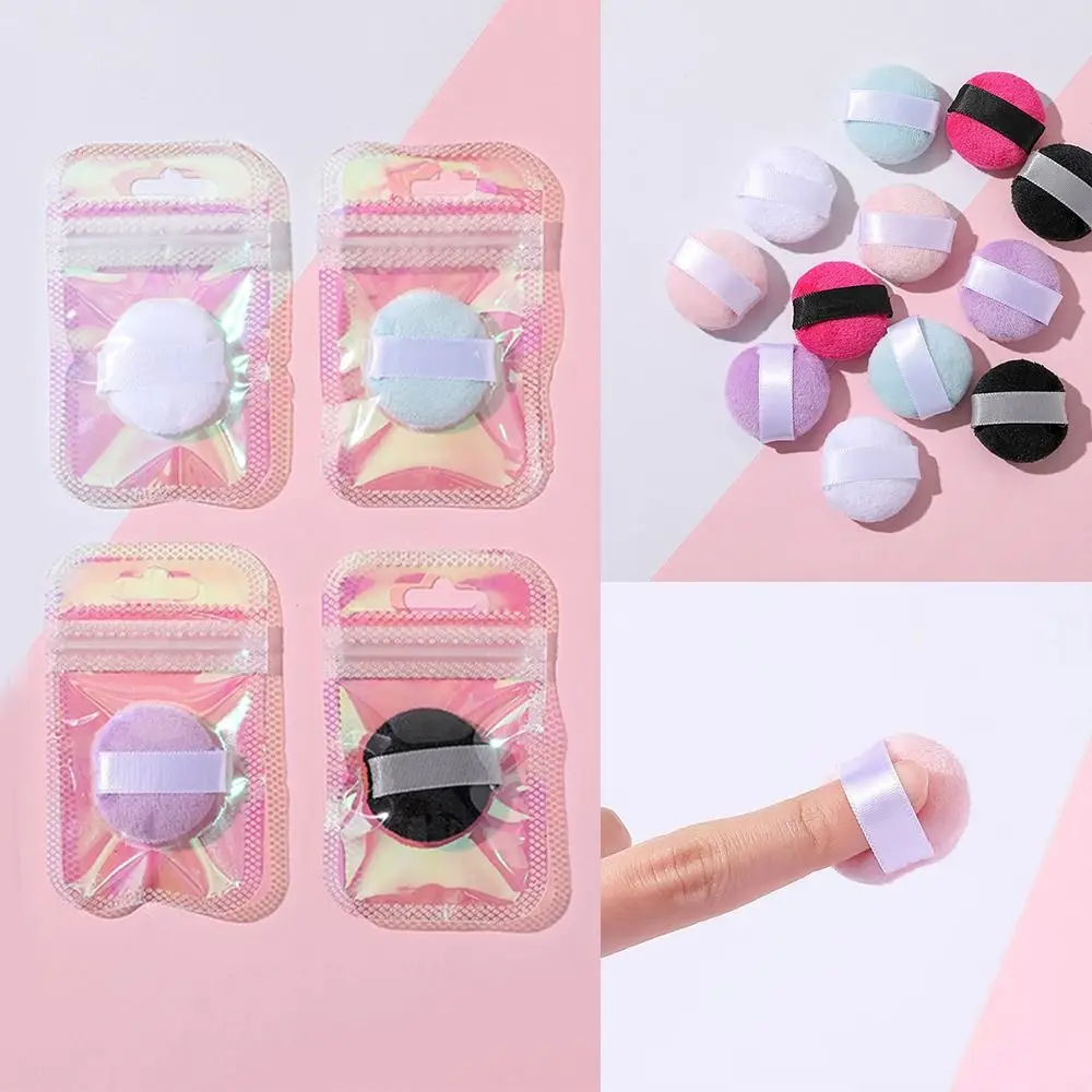 Mini Gąbeczka do Makijażu Profesjonalna Podkładka Kosmetyczna Kryształowy Aksamit Losowy Kolor Korektor Podkład Narzędzie do Makijażu