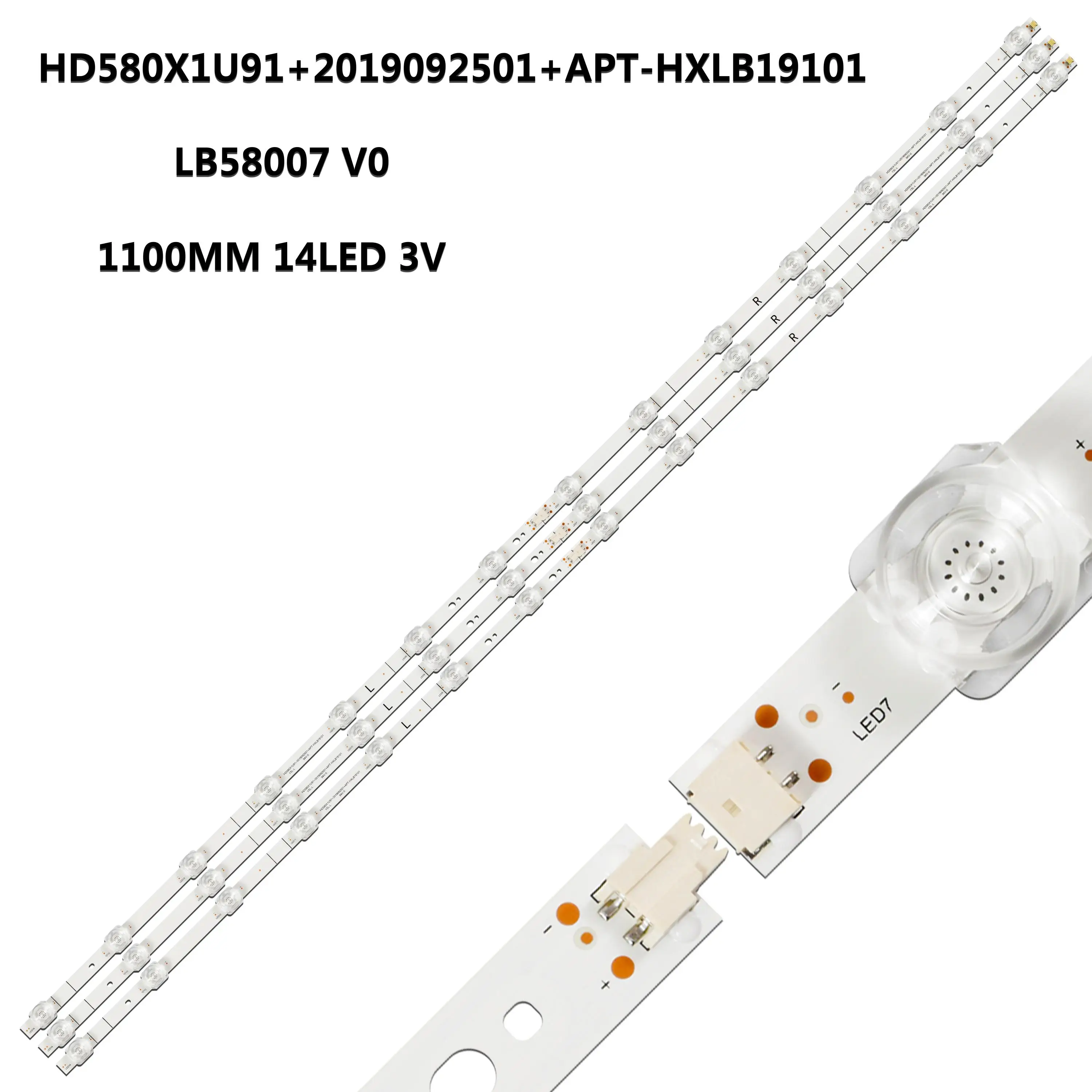 

Светодиодные ленты для HD580X1U91-L1+2019080101 LB58007 V0 HD580X1U91-L1 58AE7000F 58R6E3 58R6000GM 58H6500G 58AE700F APT-HXLB19101