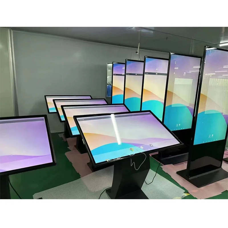 Display All in One Touch Screen Kiosk Self-Inquiry Display 32/43 Inch Floor Standing Interactive LCD Panel Digital Information