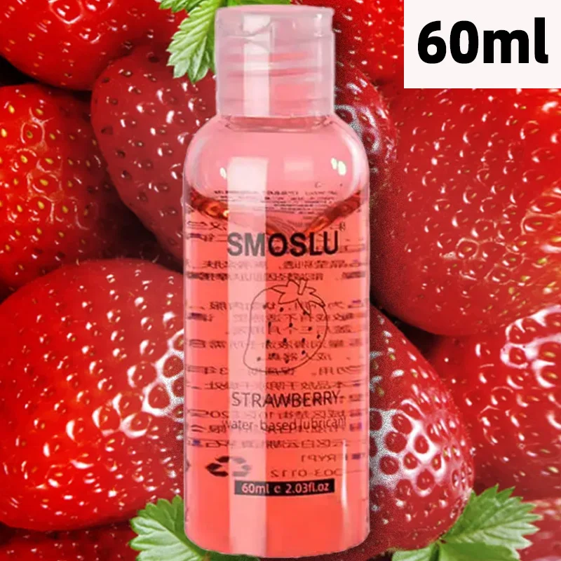 SMOSLU Oral Lubricant for Sex Strawberry Anal Lubricants for Session Contact Personal Lubricant Water-based