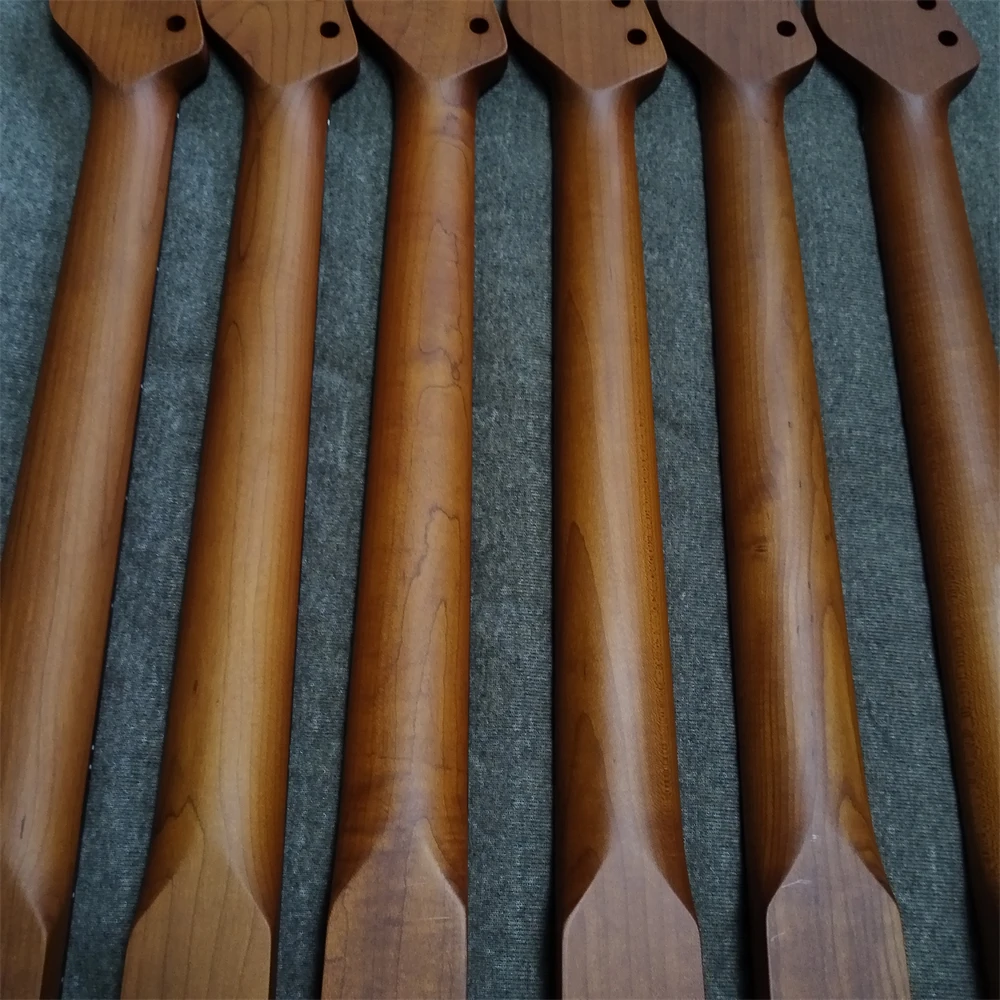 22 Bünde, 9,5 Zoll, Griffbrett aus Palisander, gerösteter Ahorn, elektrischer Gitarrenhals, Punktmuster, Halsverstrebung, Gitarrenteile, Zubehör – Detail 5