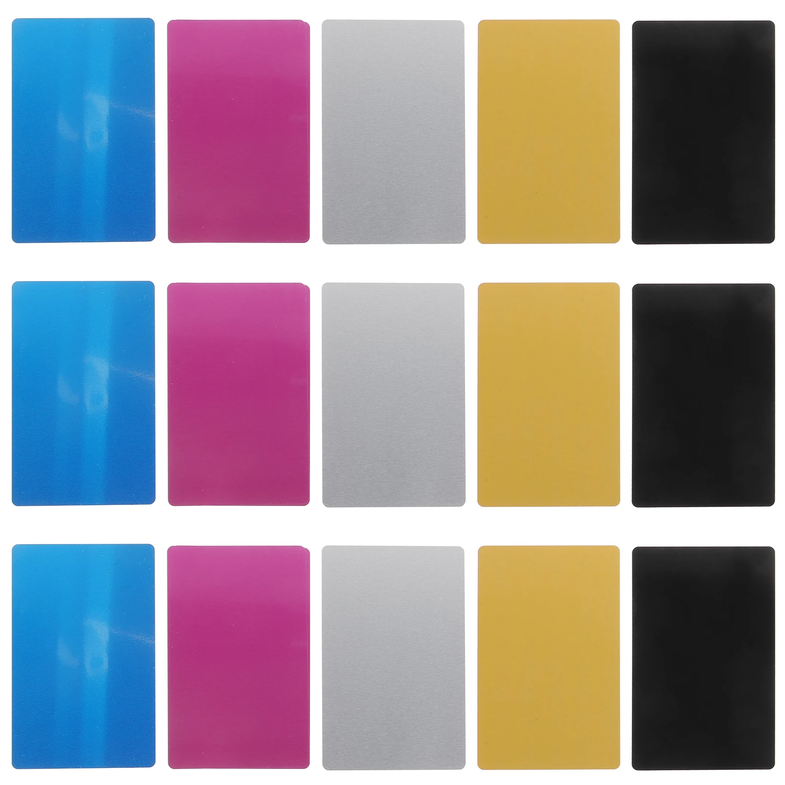 

25 Pcs Metal Business Card Aluminium Cards Plain Engraving Blanks Visiting Name Engraved