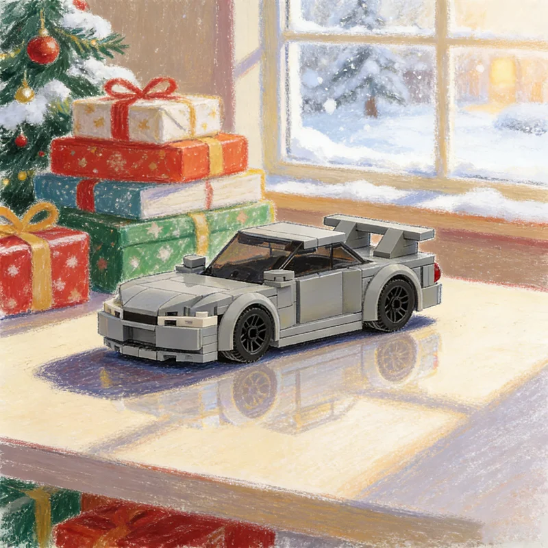 169pcs MOC Nissan Skyline GT R City Champions Model Building Blocks Toy Architecture Christmas Gift Education Brick Kids