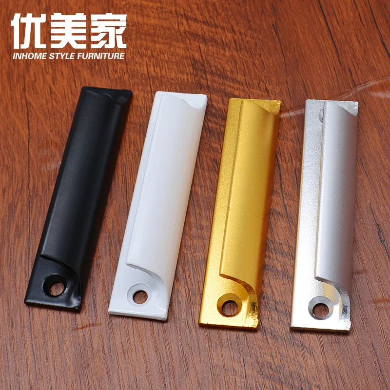 Screen window handle aluminum alloy door small plastic steel surface mounted window handle cabinet door drawer balcony glass