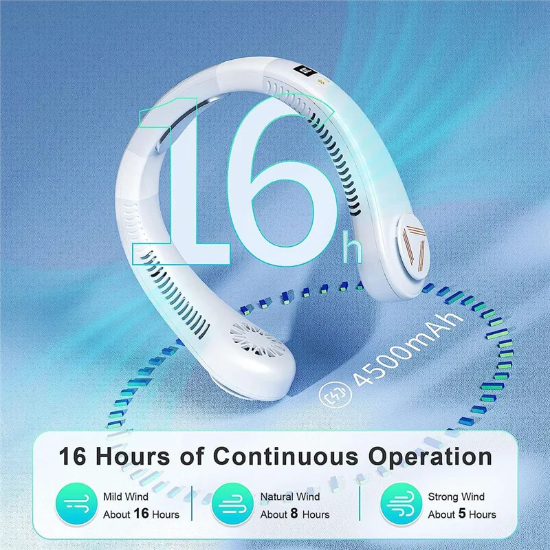 Hanging Neck Fan Portable Hanging Neck Air Conditioner Fan Semiconductor Cooling Neck Fan,