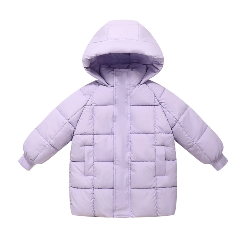 2-7 anni Bambini Ragazzi Ragazze Outdoor Giù Cappotto invernale caldo Tinta unita Parka Abbigliamento sportivo per escursionismo Arrampicata