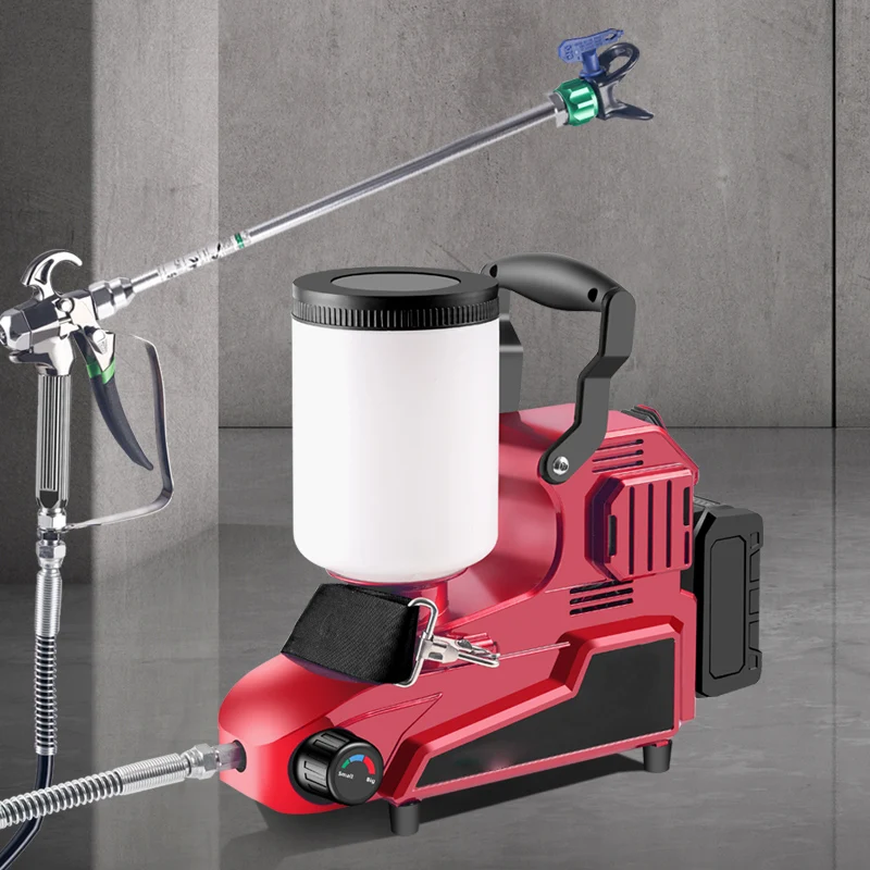 ماكينة رش بدون هواء خفيفة الوزن وعالية الضغط متعددة الوظائف، ماكينة رش طلاء بطارية ليثيوم #5