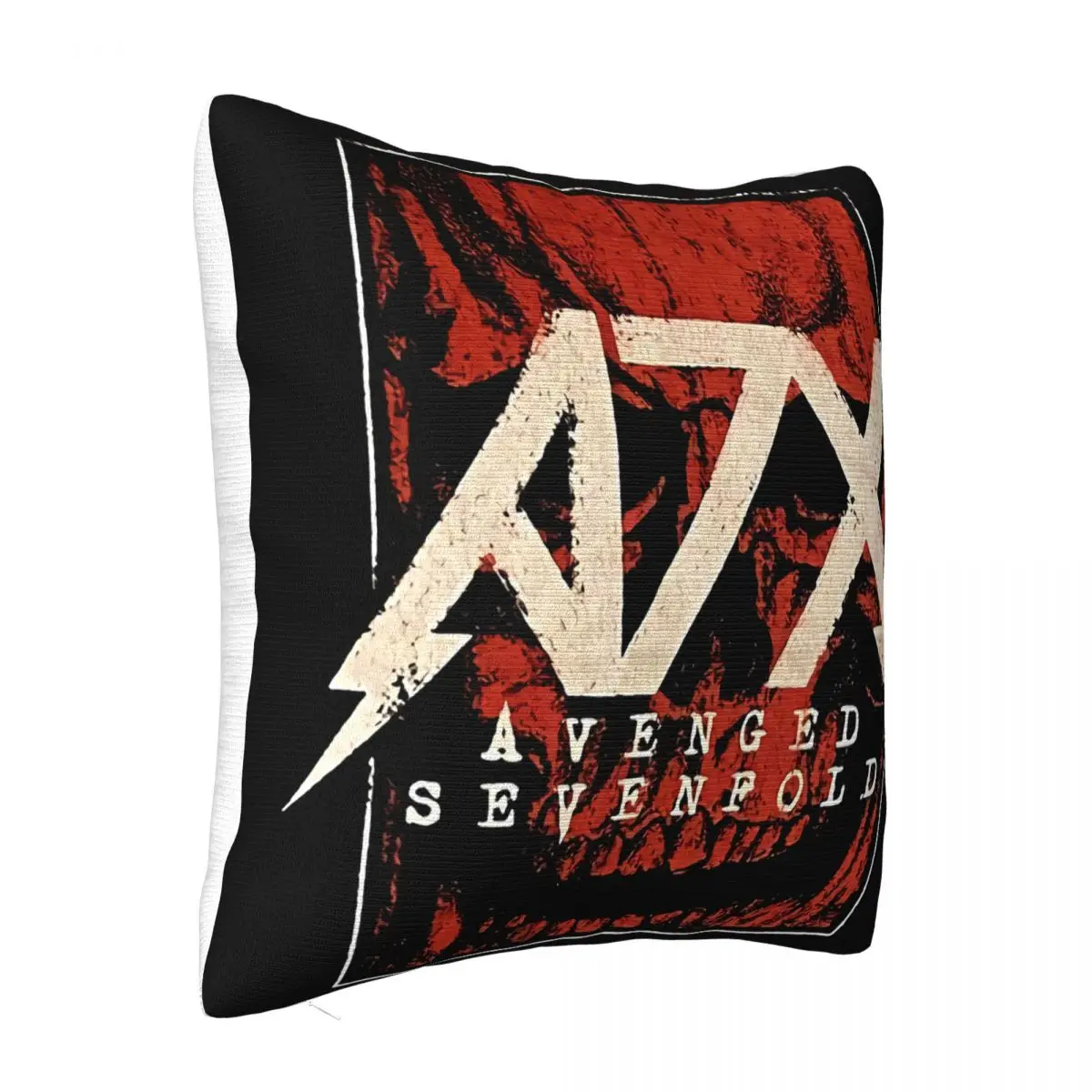 Avenged Sevenfold 2016 Men's Average Black Red Swea Tour Spelling Skull Logo Pillow Case