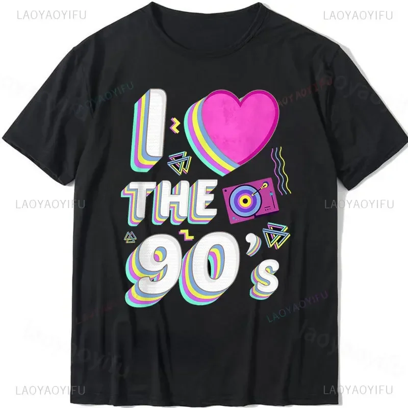 This Is My 90's for Women I Love The 90 T Shirt Men Tops Tee for Birthday Party Gift Women Clothing