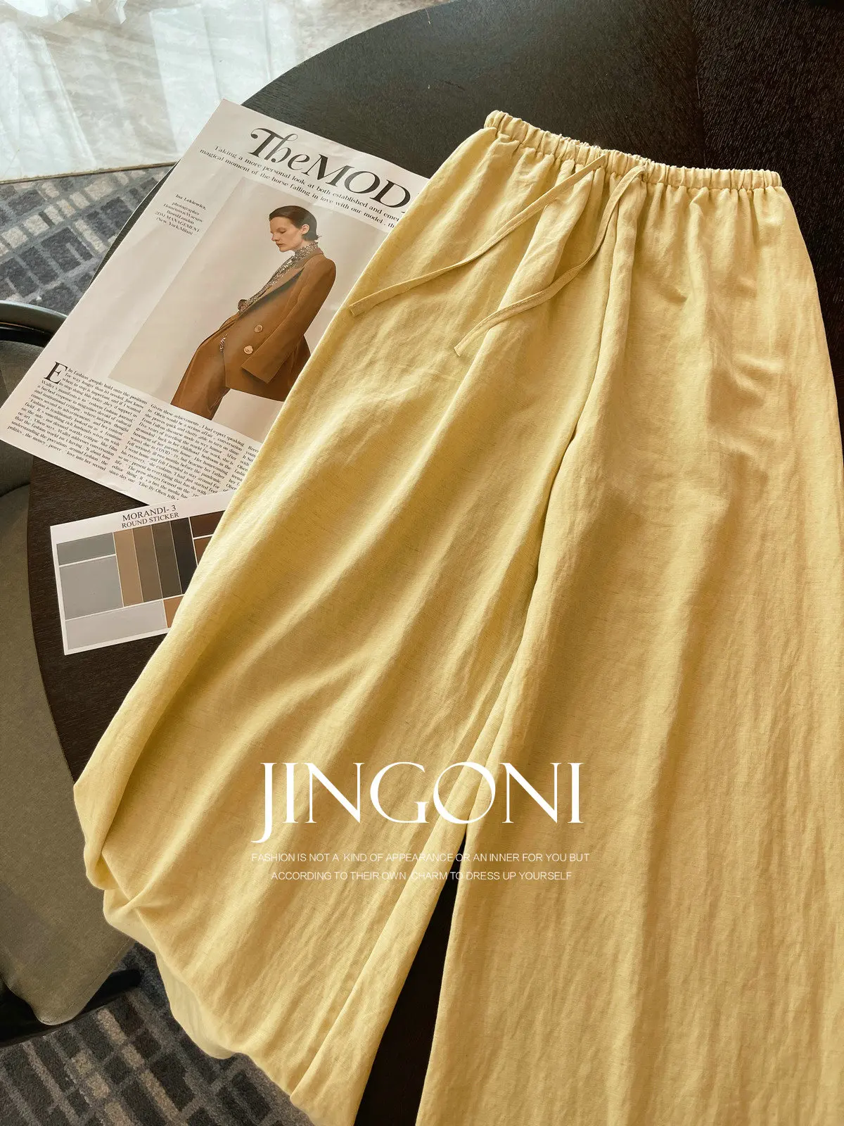 Wide Leg Long Pants Woman Clothing 2024 Autumn Fall Y2K Korean Fashion Style New Elegant Luxury High Waist Vintage Trousers Chic