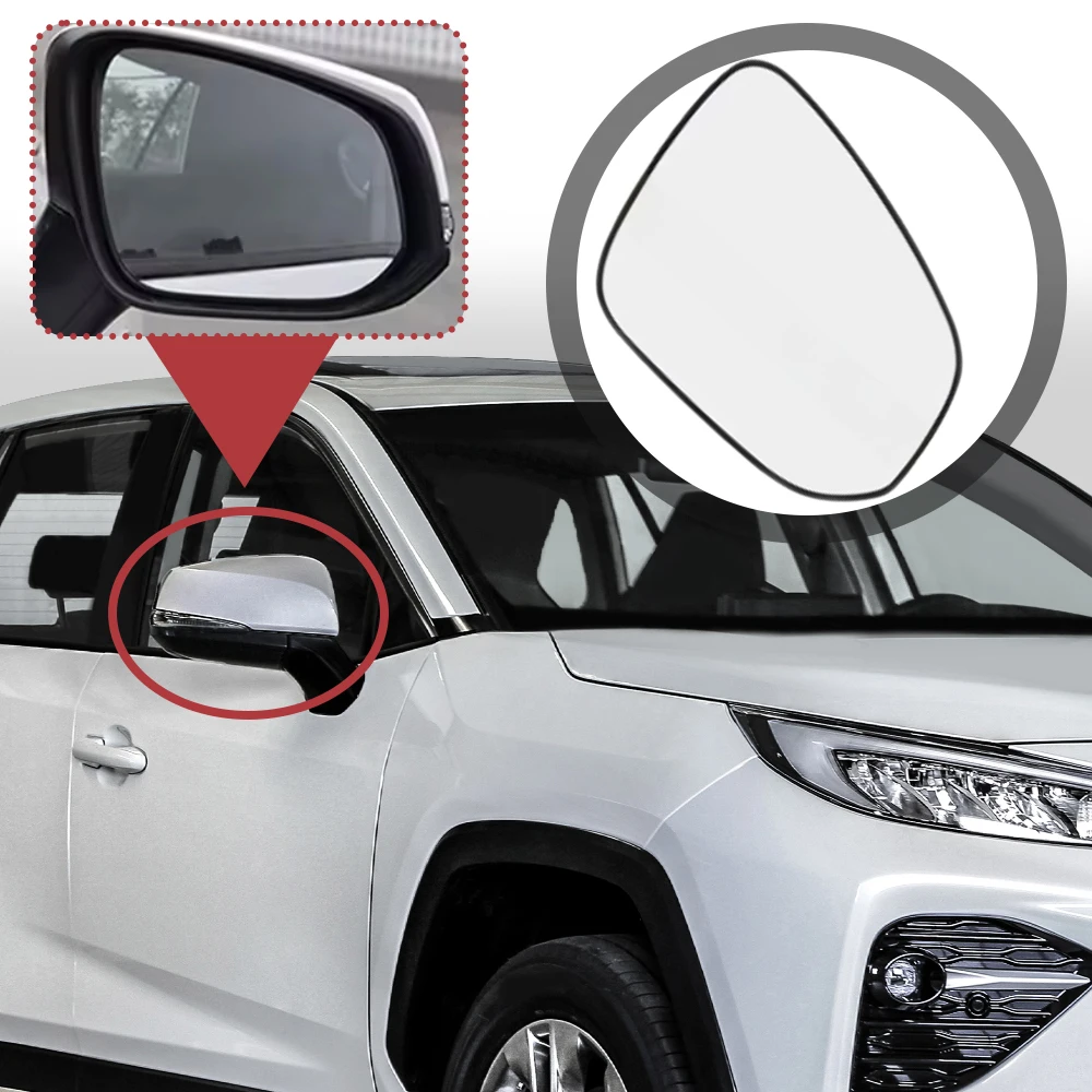 Left Right Side Heated Mirror Glass Rear View Mirror for Toyota RAV4 RAV 4 Wildlander 2020 2021 2022