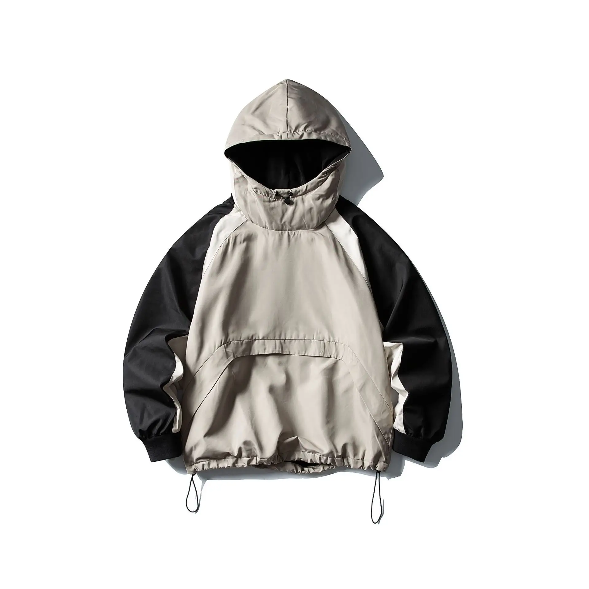 سترة مبطنة بالقطن بغطاء للرأس ذات ألوان كلاسيكية أمريكية |   معطف شتوي دافئ مبطن بالصوف، سويت شيرت سميك