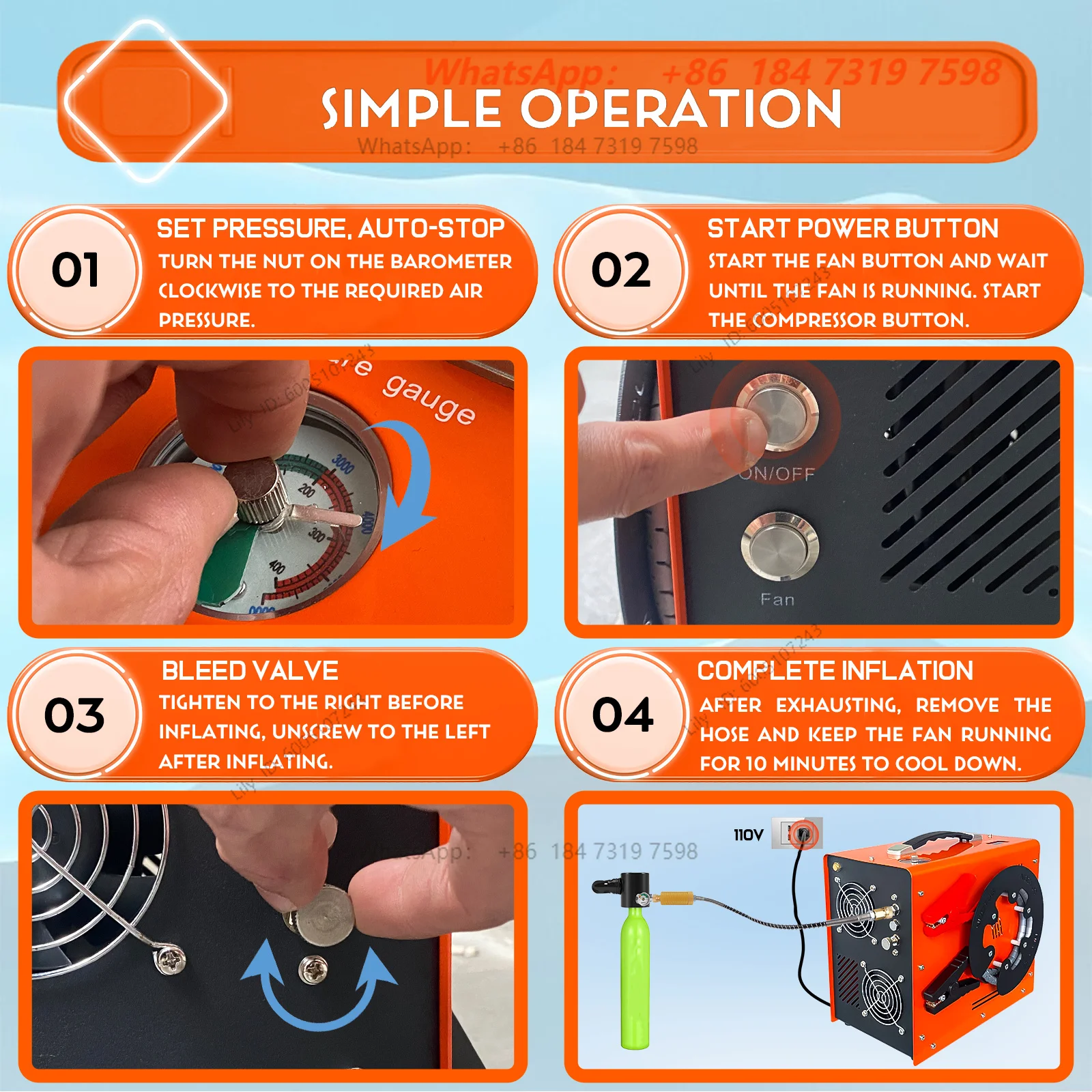 Compresor de Aire PCP 12V/110V - Power Supply 12V reseña y precio