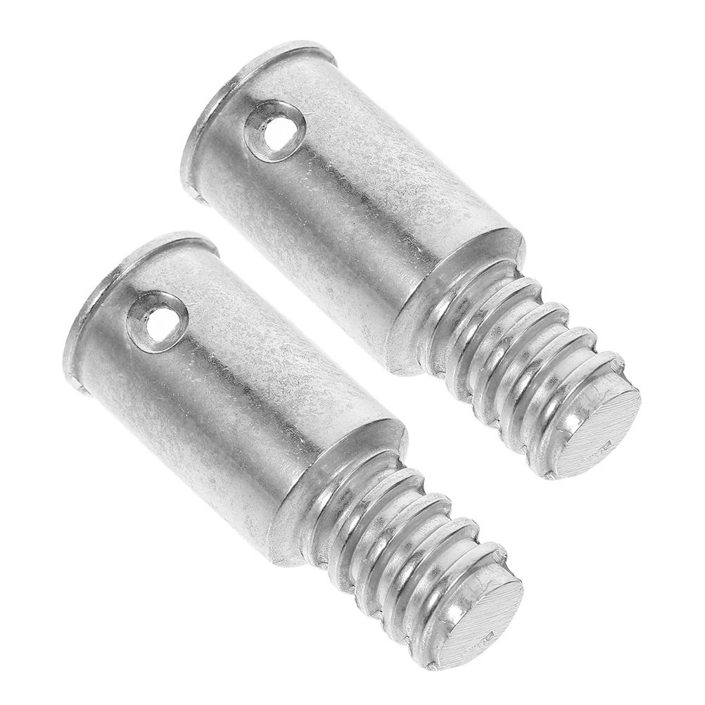 

2pcs Threaded Connector Extension Pole Attachments Durable Aluminum Adapter Tips for Broom Handle Metal Replacement poles
