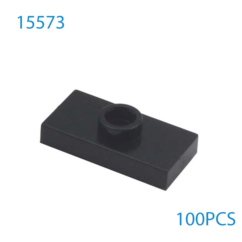 100 قطعة MOC بنة لوحة تعديل 1x2 مع 1 مسمار تجميع متوافق 15573 الطوب ألعاب البناء هدايا عيد الميلاد