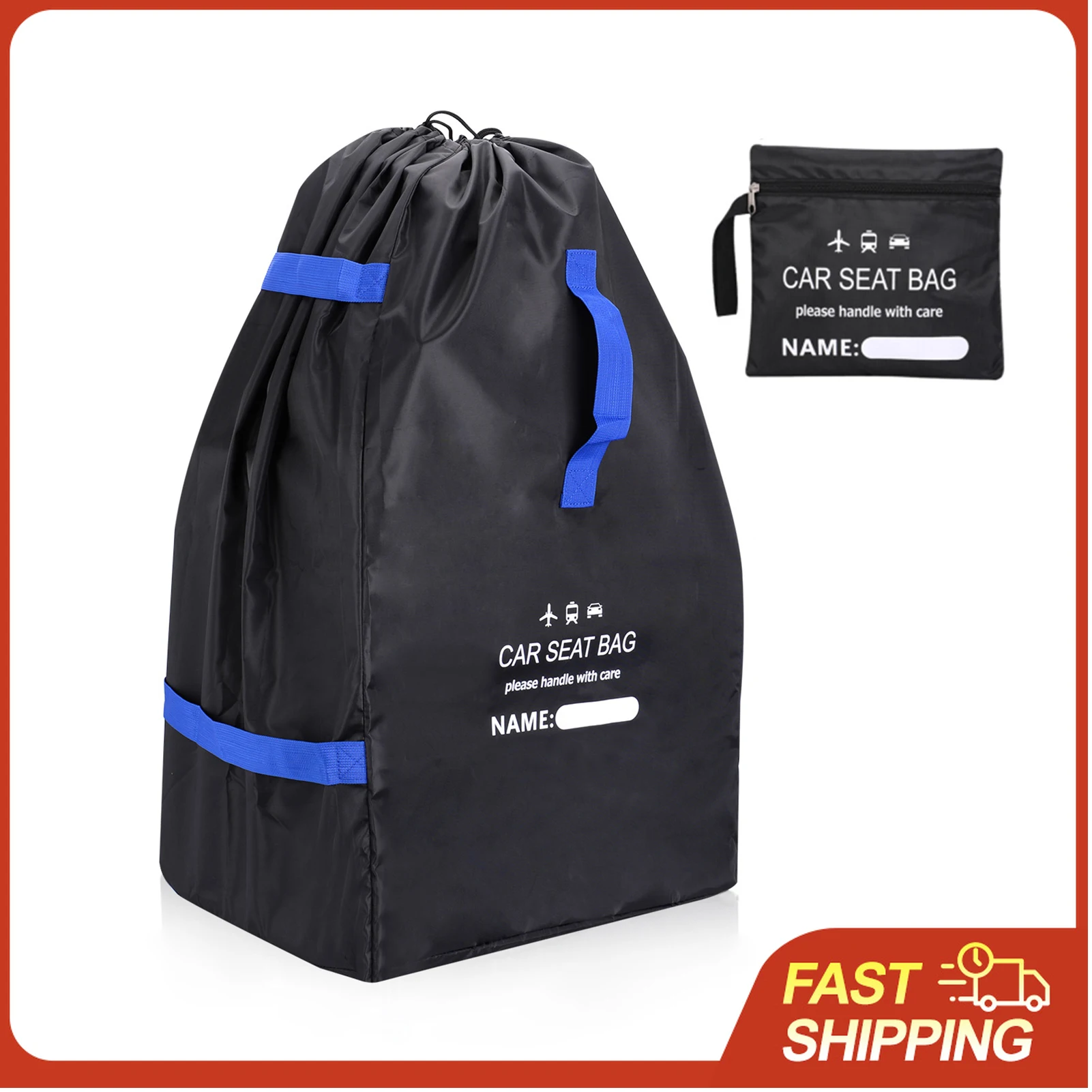 Bolsa de Viaje para Asiento de Auto, Mochila para Viajes en Avión, Bolsa de Almacenamiento Universal para Asiento de Bebé, para Entrega en la Puerta del Avión, Bolsa de Viaje Grande y Resistente para Asiento de Auto
