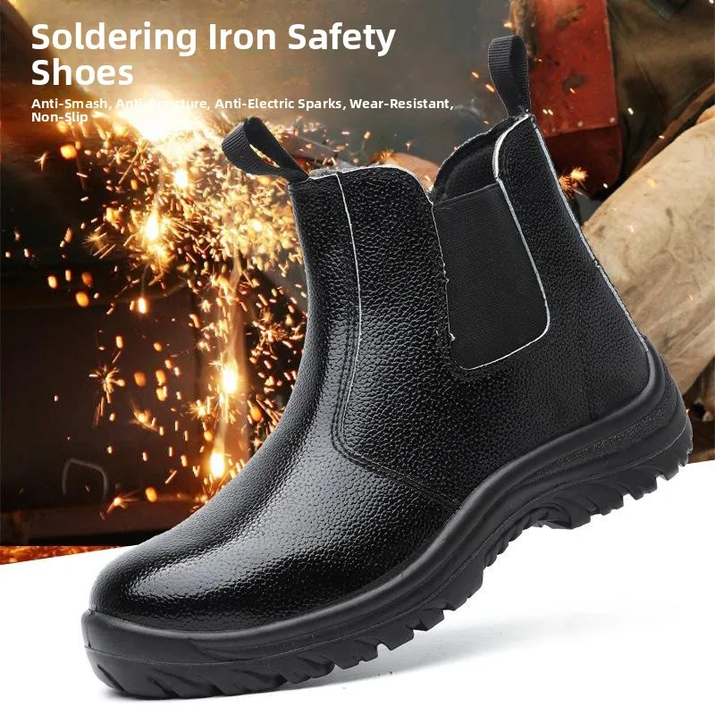 

Safety Work Shoes Welding Anti-impact Puncture Resistant Oil Acid And Alkali Resistant Wear Resistant Insulated Shoes