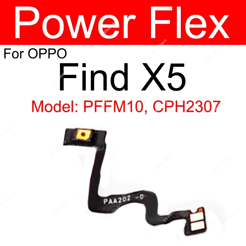 For OPPO Find X5 Pro X5Pro X5 Lite Power Volume Side Buttons On Off Power Volume Keys Flex Replacement