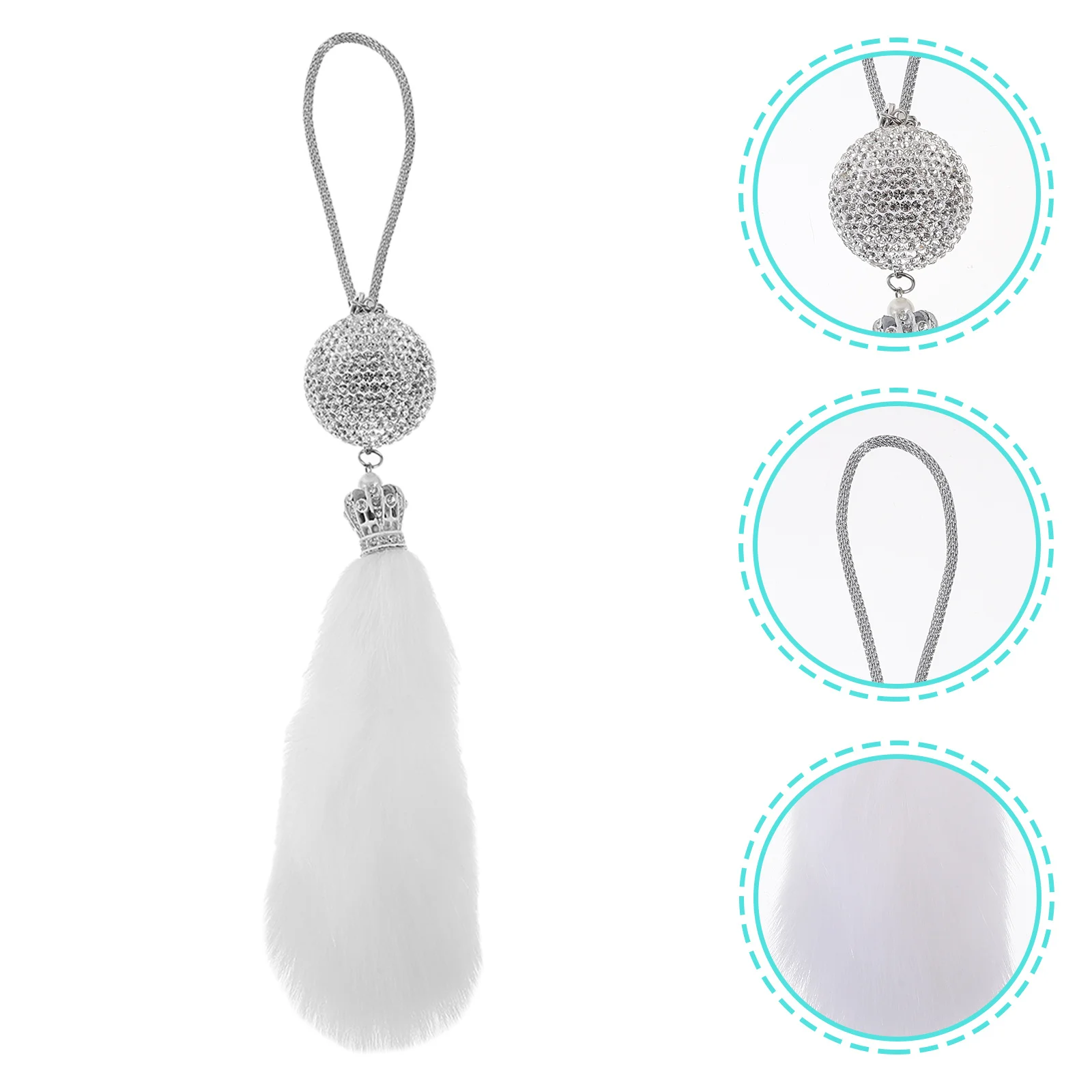 

1Pcs Auto Hanging Decor Crystal Ball Style Strong Durability Car Hanging Adornment Smooth Finish Perfect for Car Interior