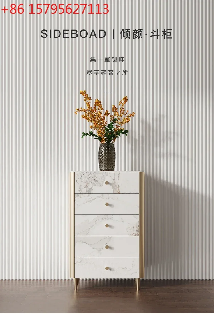 

Элитный комод из каменных плит, настенный многоярусный комод для спальни, высококачественный шкаф для хранения