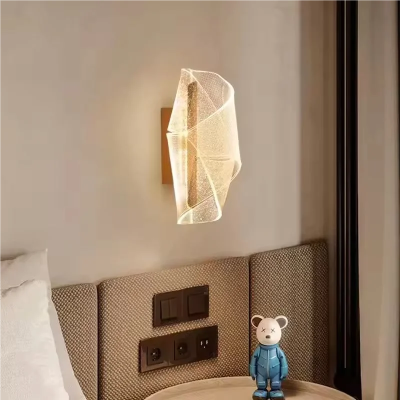 

Modern Minimalist Creative Acrylic LED Wall Lamp Bedside Lamp For Bedroom Study Corridor Restaurant Hotel Decoration Wall Light