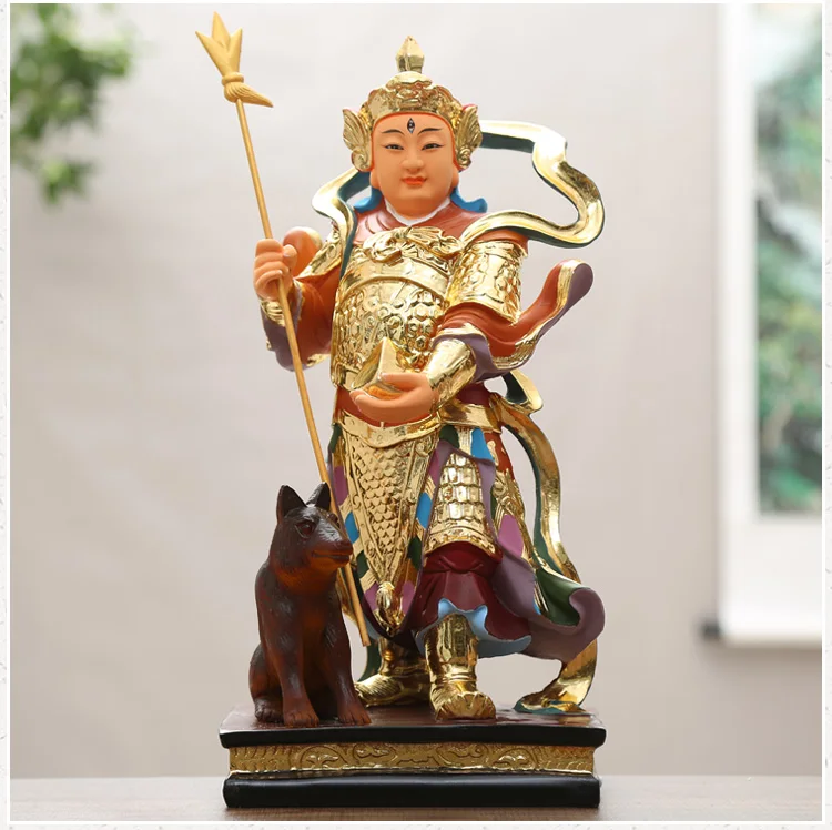 40CM large Asia Taoism Buddhism Erlang God BUDDHA figure HOME temple Exorcism safety Efficacious FENG SHUI statue