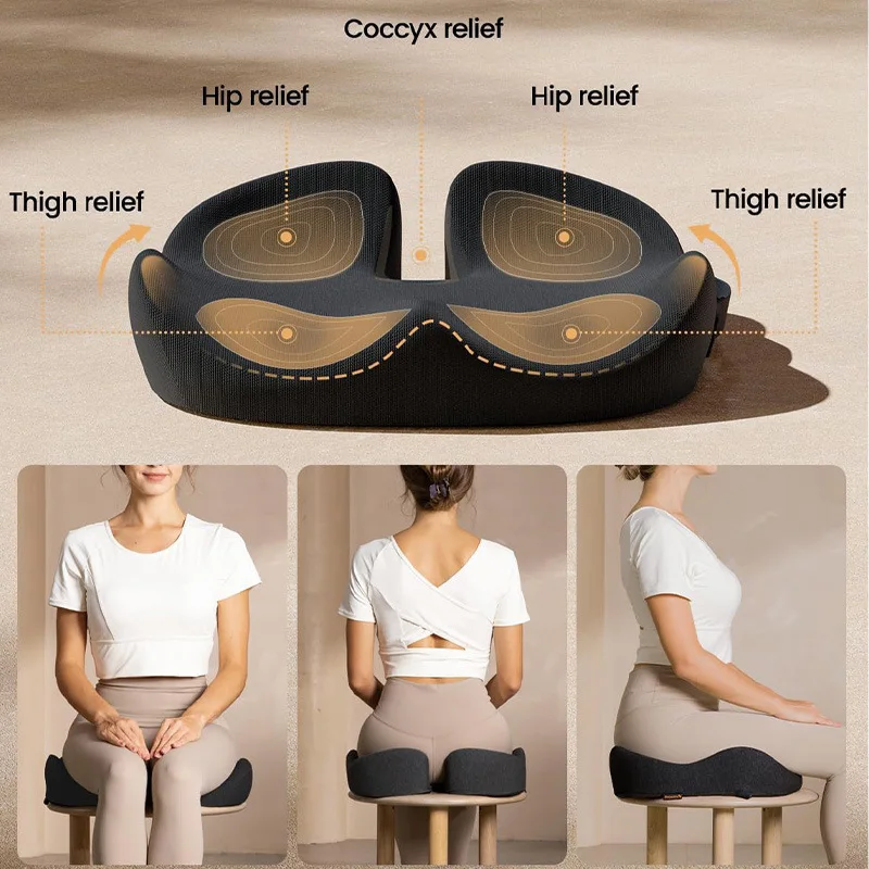 Black Explosive Seat Cushion Car Office Seat Home Beautiful Hip Seat Cushion Dakimakura Azur Lane Cojin Frida Khalo Almofadas view 4