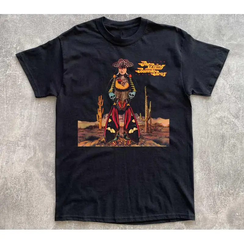 

Flying Again by The Burrito Brothers Album Black All Size T Shirt OB115